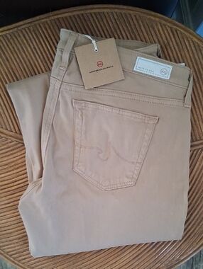 AG Adriano Goldschmied Nubuck Tan   Pants